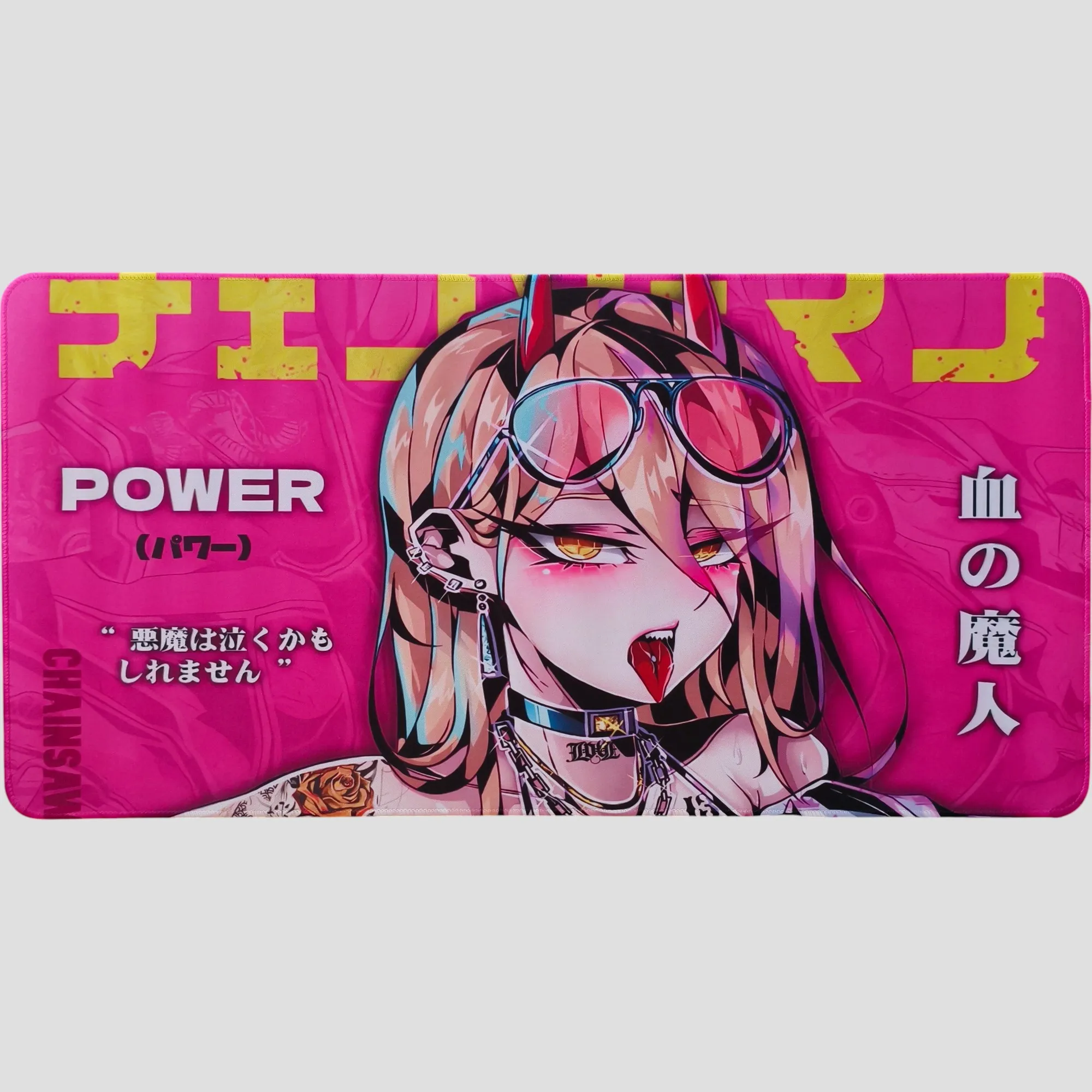 Tapis de souris Cyberpunk Chainsaw Man - Power Style moderne de face
