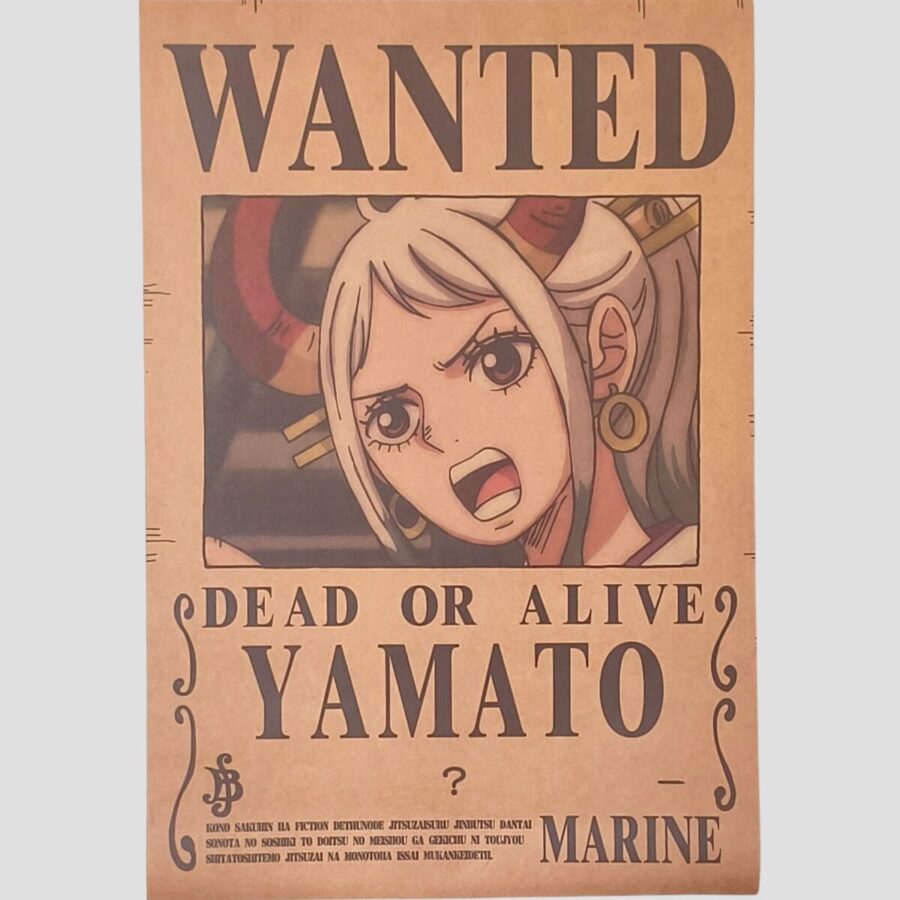 Affiche murale One Piece - Avis de recherche Yamato