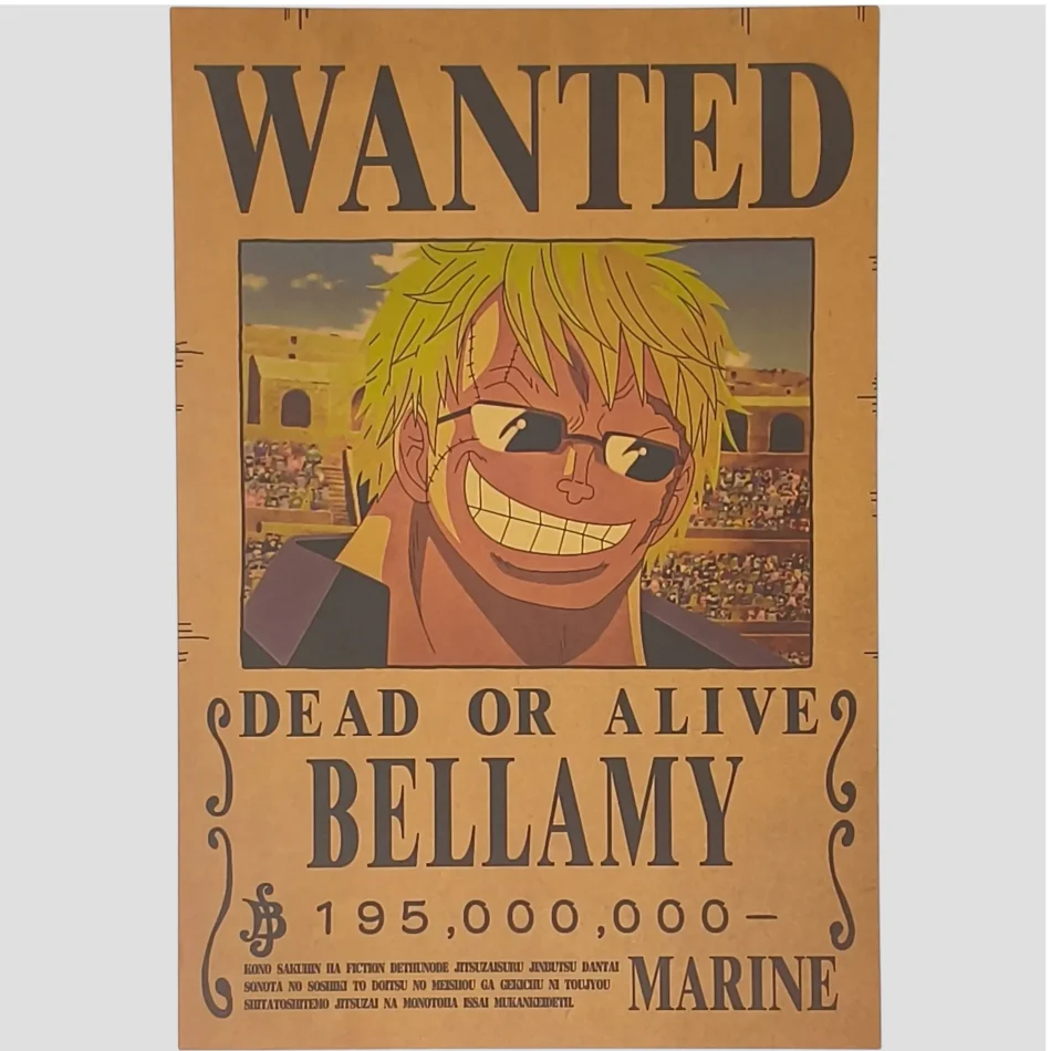 Affiche murale One Piece - Avis de recherche Bellamy