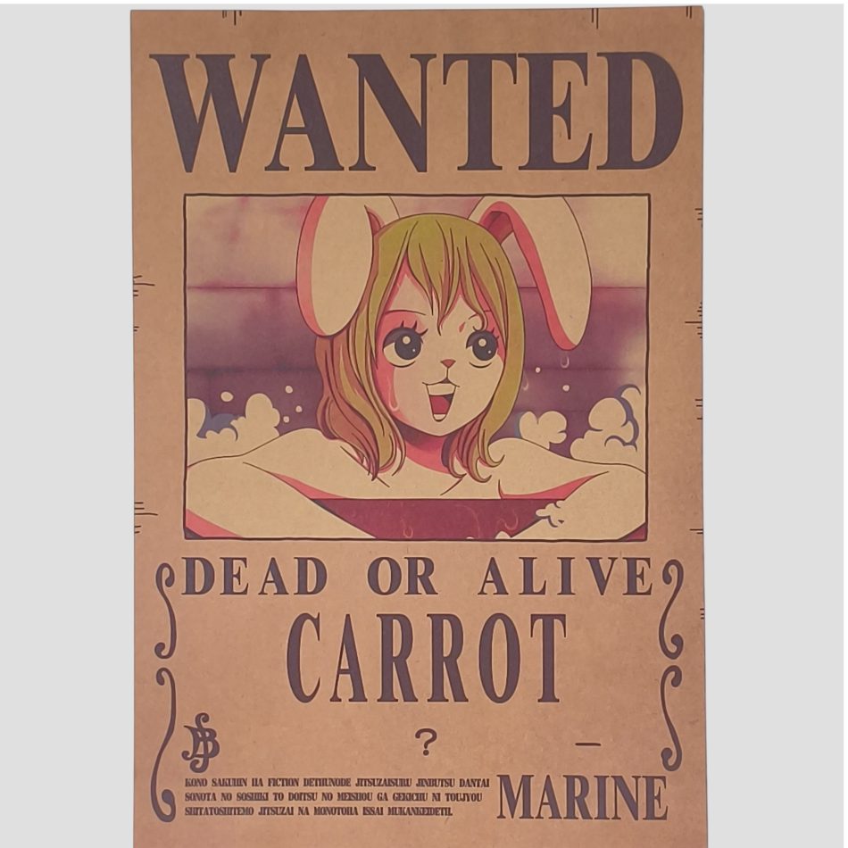 Affiche murale One Piece - Avis de recherche Carrot