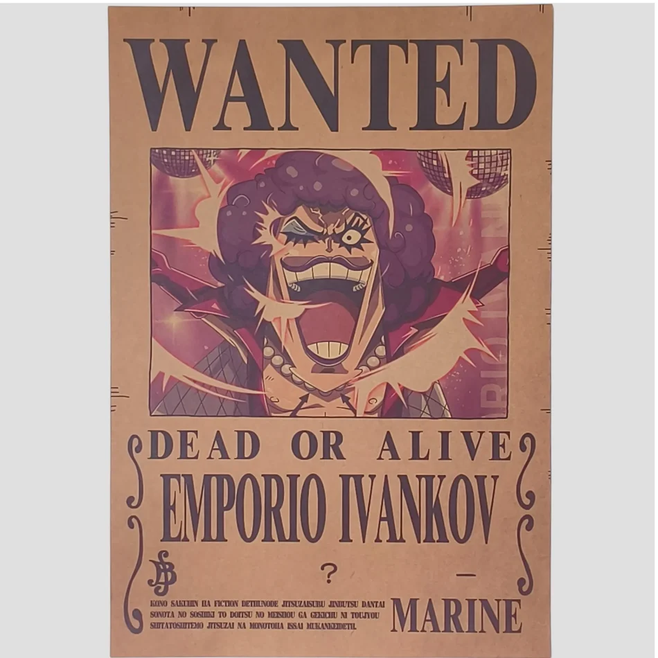 Affiche murale One Piece - Avis de recherche Emporio Ivankov