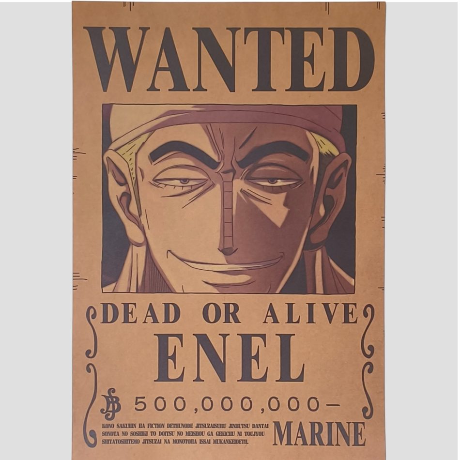 Affiche murale One Piece - Avis de recherche Enel