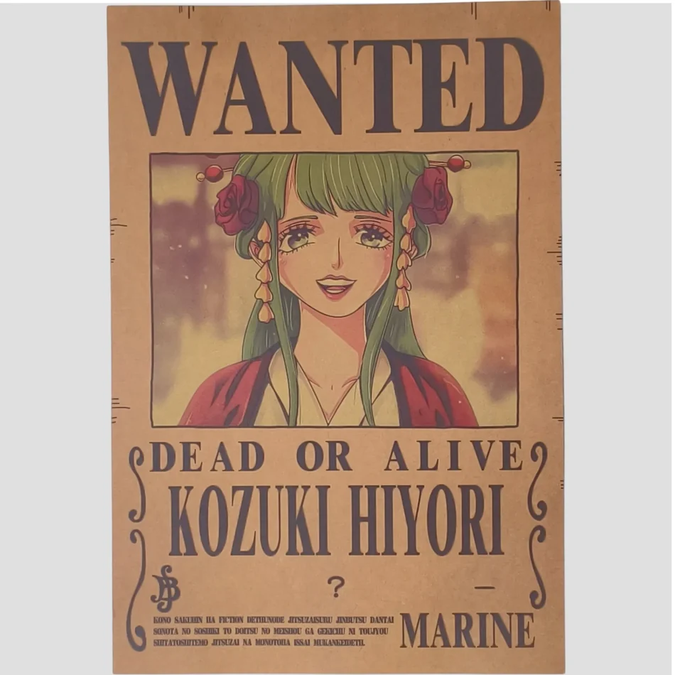 Affiche murale One Piece - Avis de recherche Kozuki Hiyori