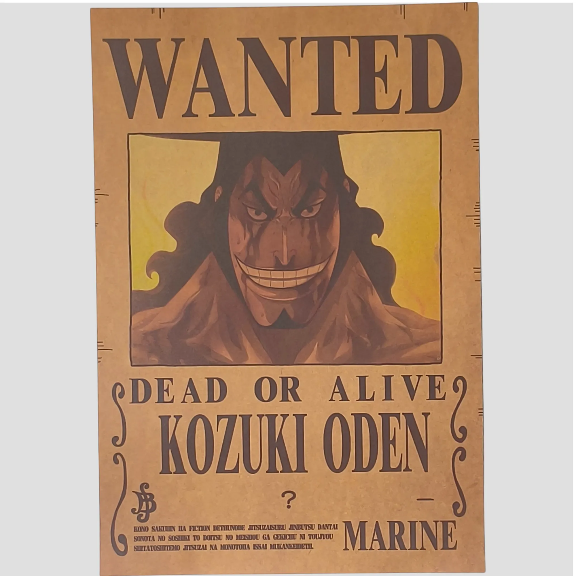 Affiche murale One Piece - Avis de recherche Kozuki Oden