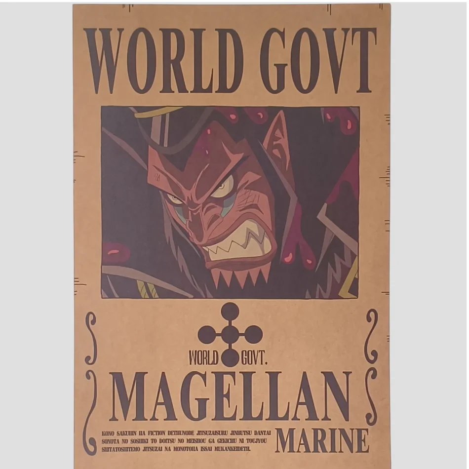 Affiche murale One Piece - Avis de recherche Magellan