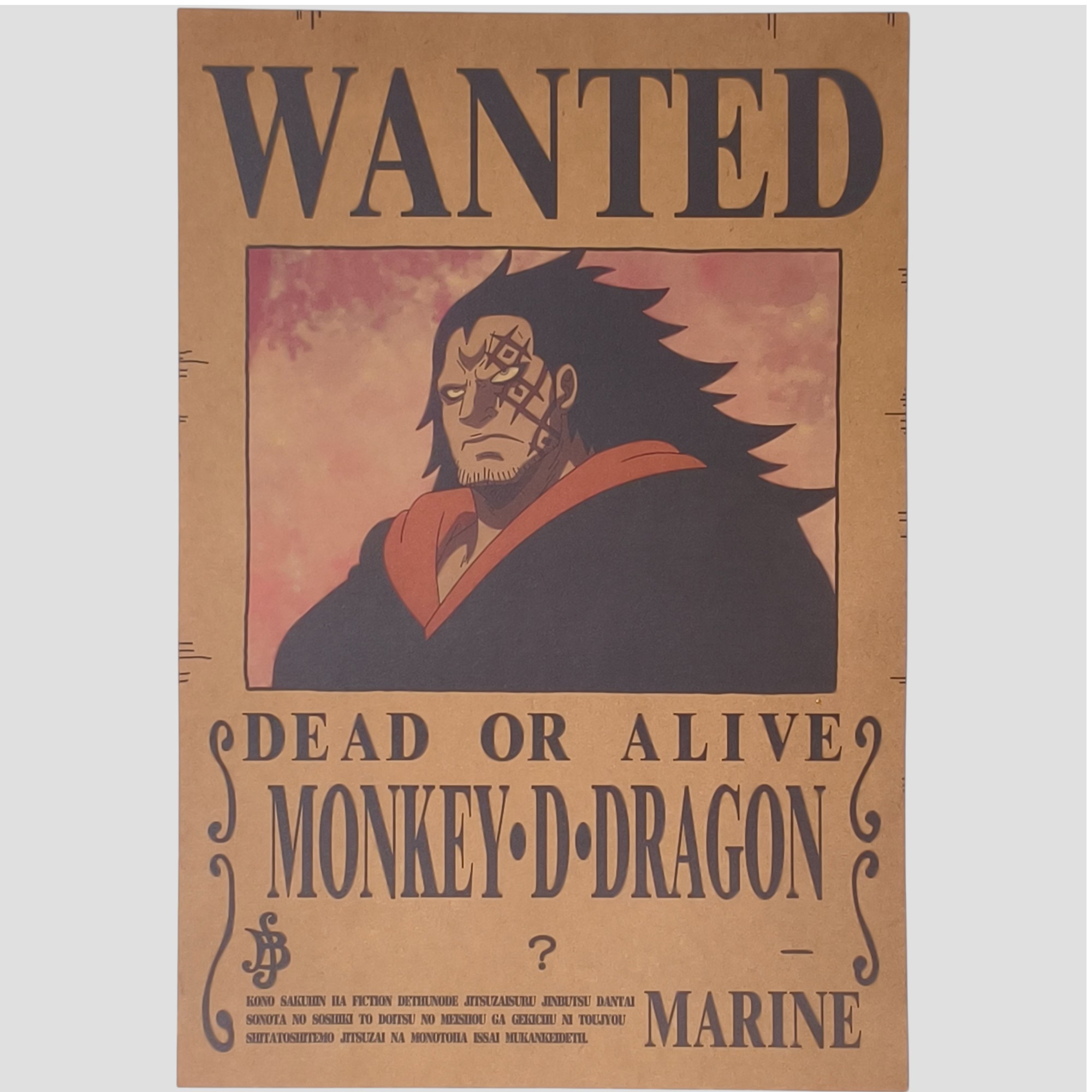 Affiche murale One Piece - Avis de recherche Monkey D. Dragon