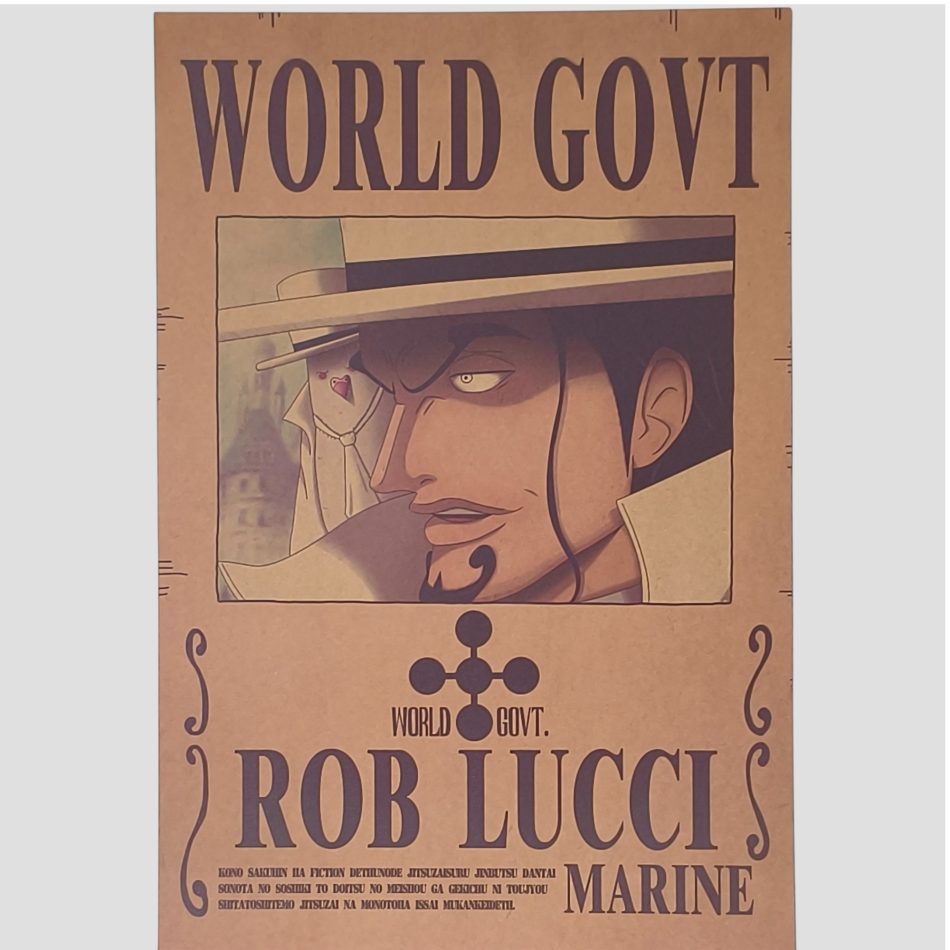 Affiche murale One Piece - Avis de recherche Rob Lucci
