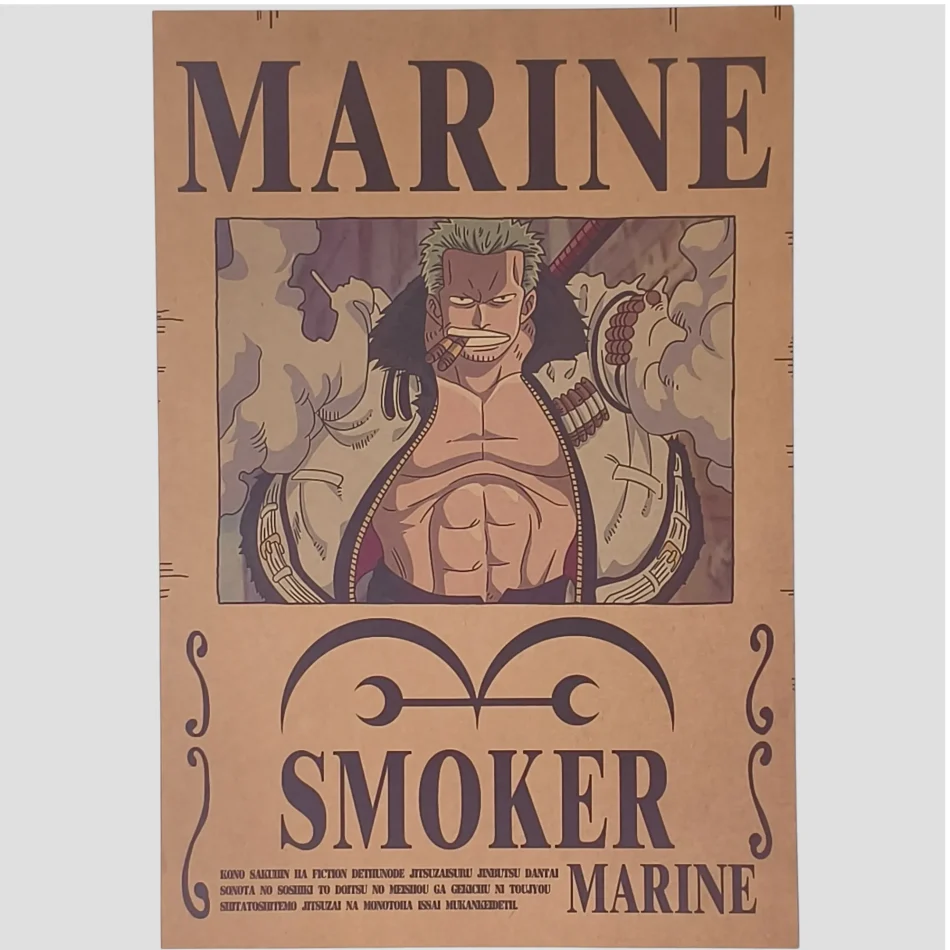 Affiche murale One Piece - Avis de recherche Smoker