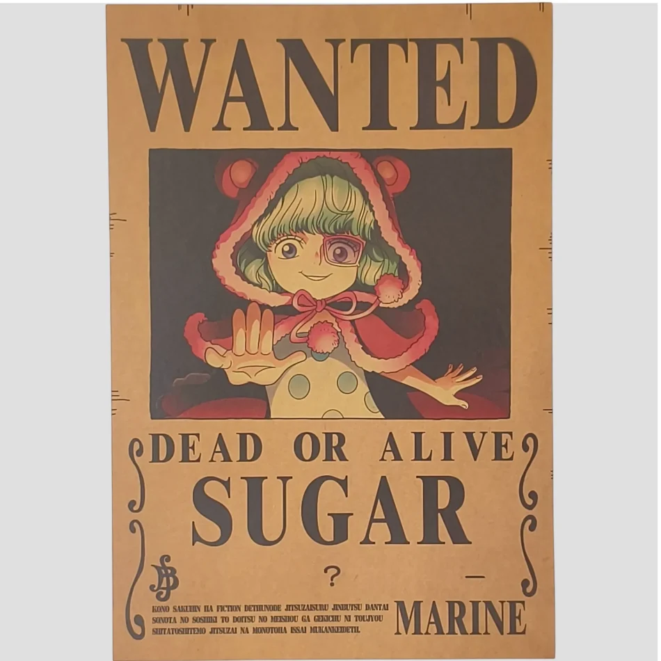 Affiche murale One Piece - Avis de recherche Sugar