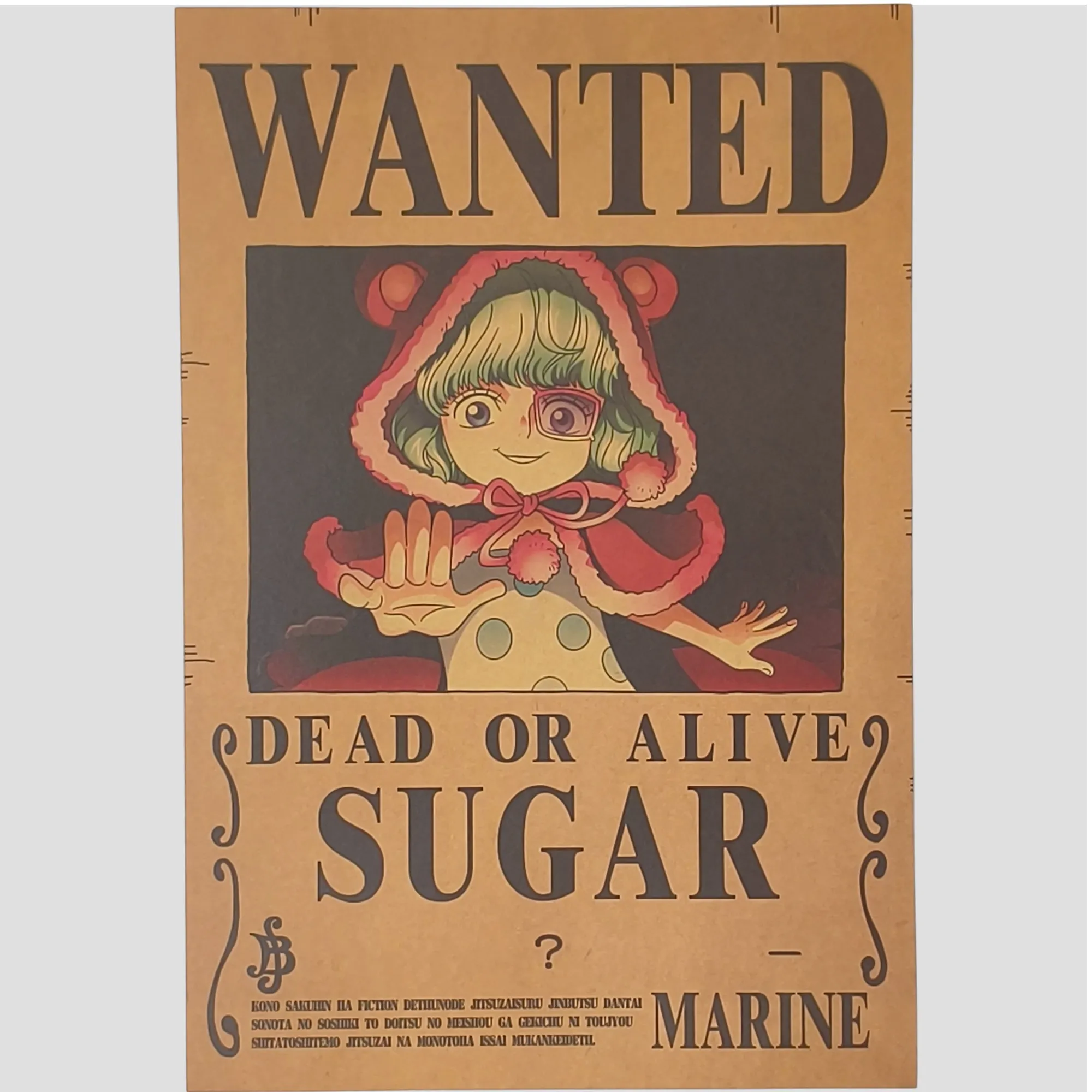Affiche murale One Piece - Avis de recherche Sugar