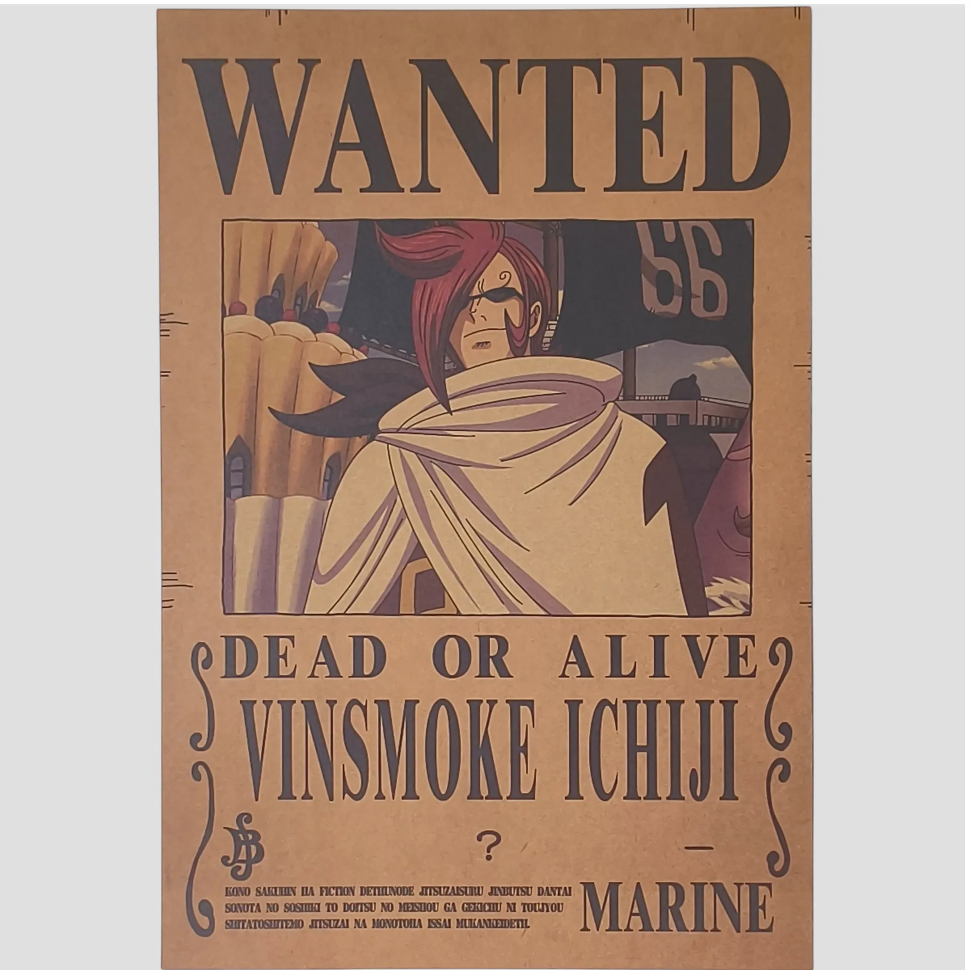 Affiche murale One Piece - Avis de recherche Vinsmoke Ichiji