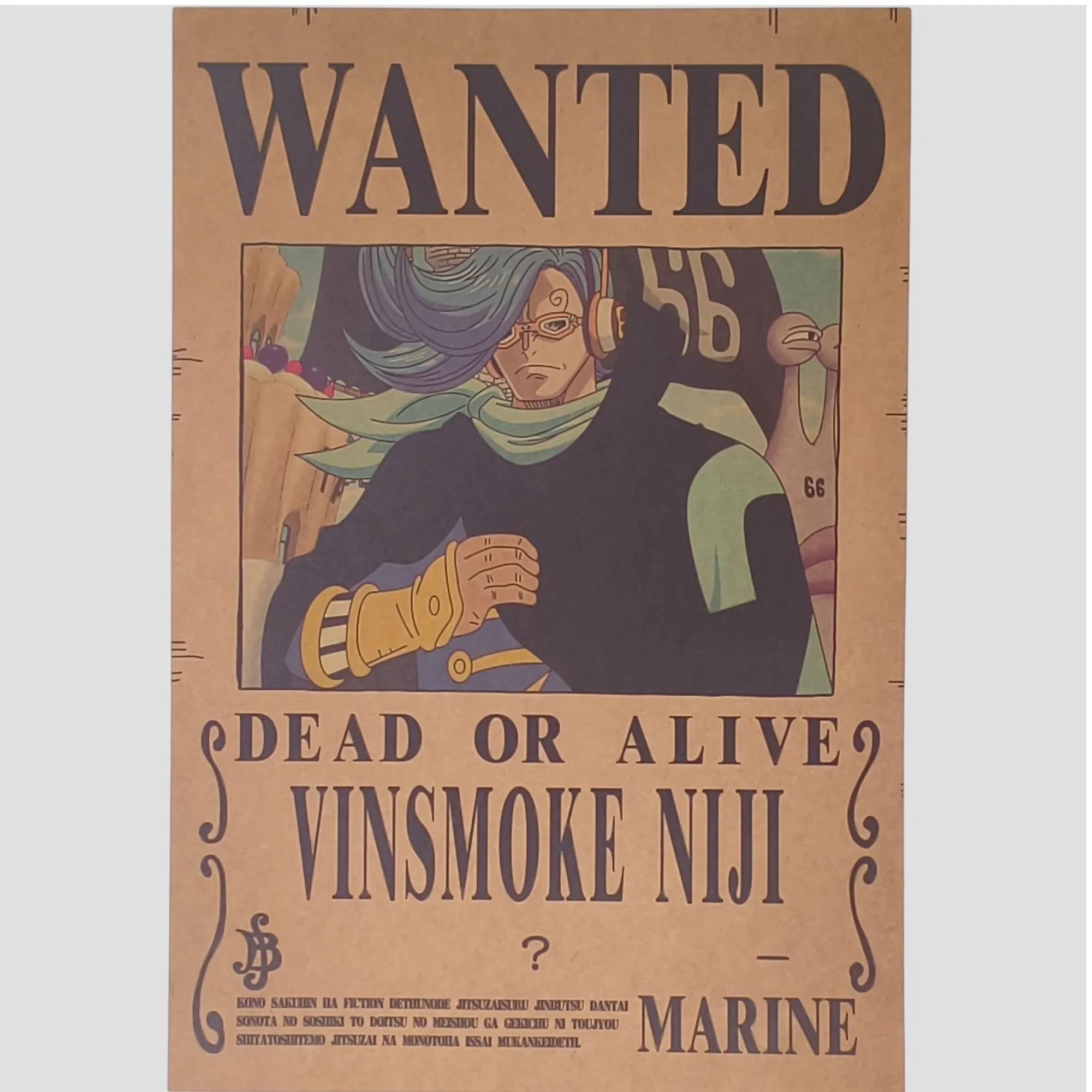 Affiche murale One Piece - Avis de recherche Vinsmoke Niji