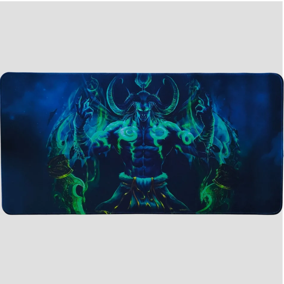 Tapis de souris Illidan – Warglaives of Azzinoth & Fond sombre – Warcraft de face