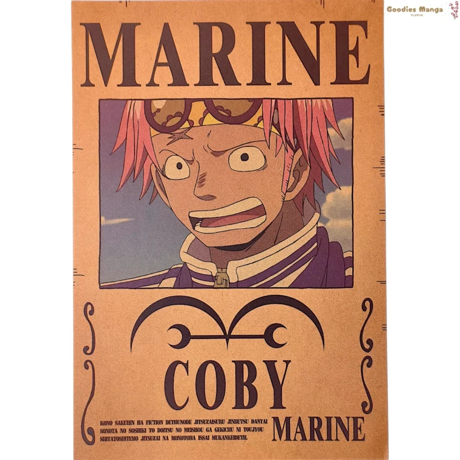 Affiche Coby One Piece Wanted A3