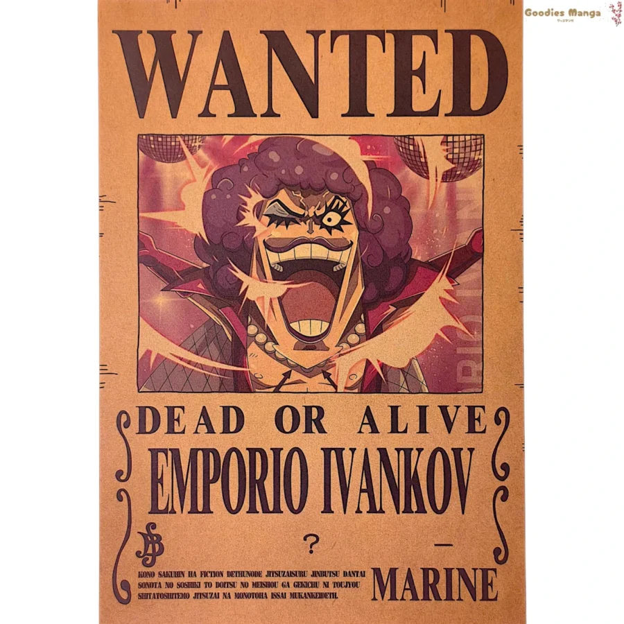 Affiche Emporio Ivankov One Piece Wanted A3