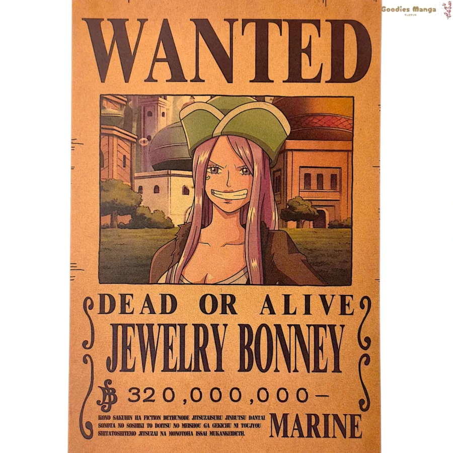Affiche Jewelry Bonney One Piece Wanted A3