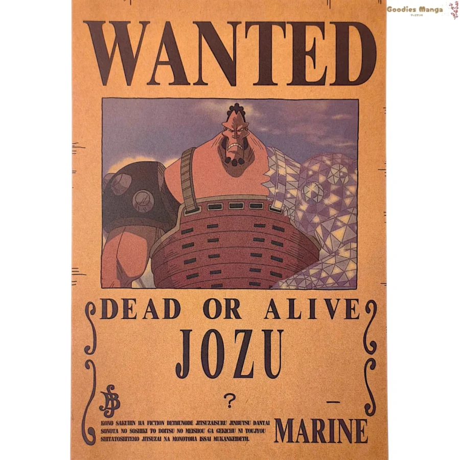 Affiche Jozu One Piece Wanted A3