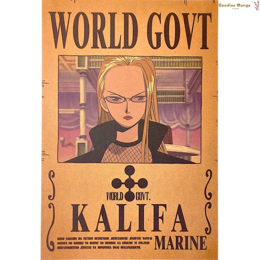Affiche Kalifa One Piece Wanted A3