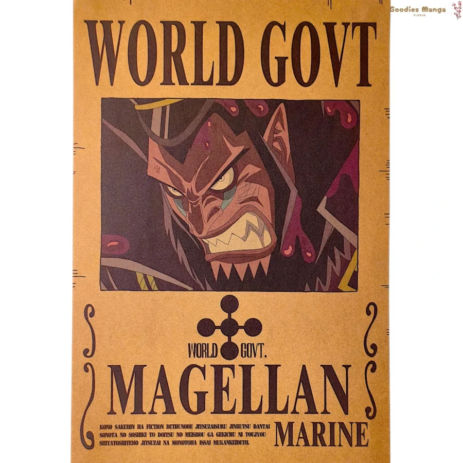 Affiche Magellan One Piece Wanted A3