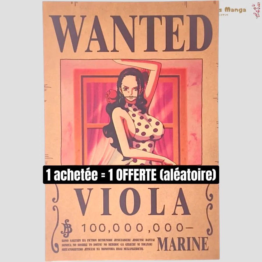 Affiche murale One Piece - Avis de recherche Viola