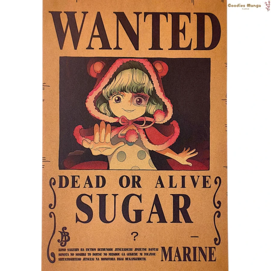 Affiche Sugar One Piece Wanted A3