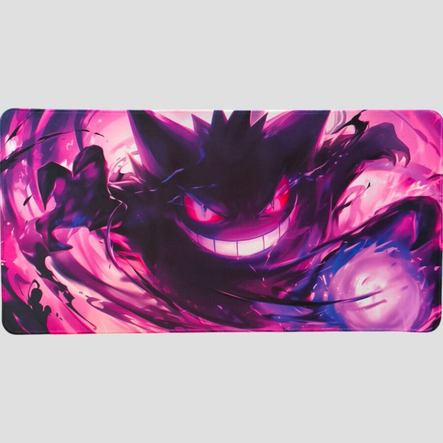 Tapis de souris Ectoplasma – Action & Reflets violets – Pokémon de face