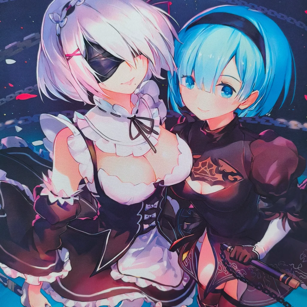 Tapis de souris 2B & Rem – Tenues échangées & Style fun (2)