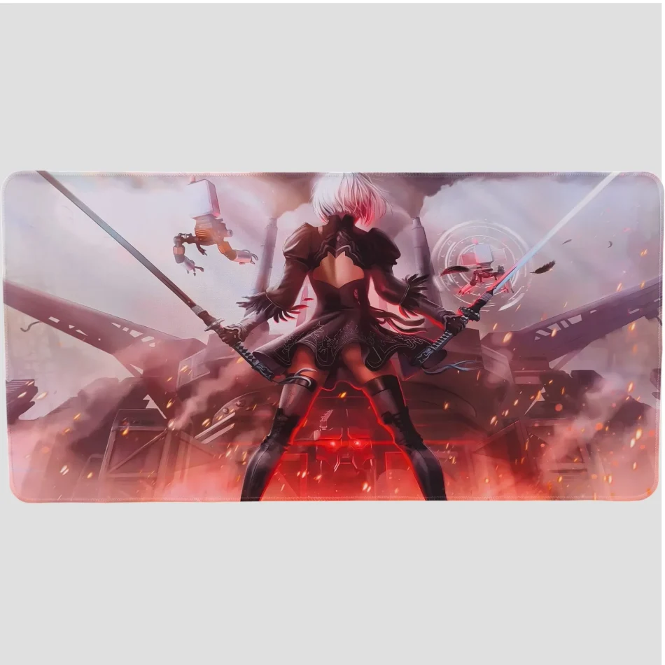 Tapis de souris 2B - NieR Automata - Engel & Pods de face