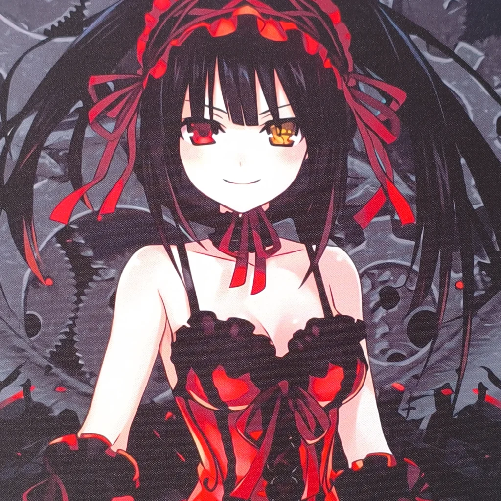 Tapis de souris Kurumi Tokisaki – Robe rouge – Date A Live (2)