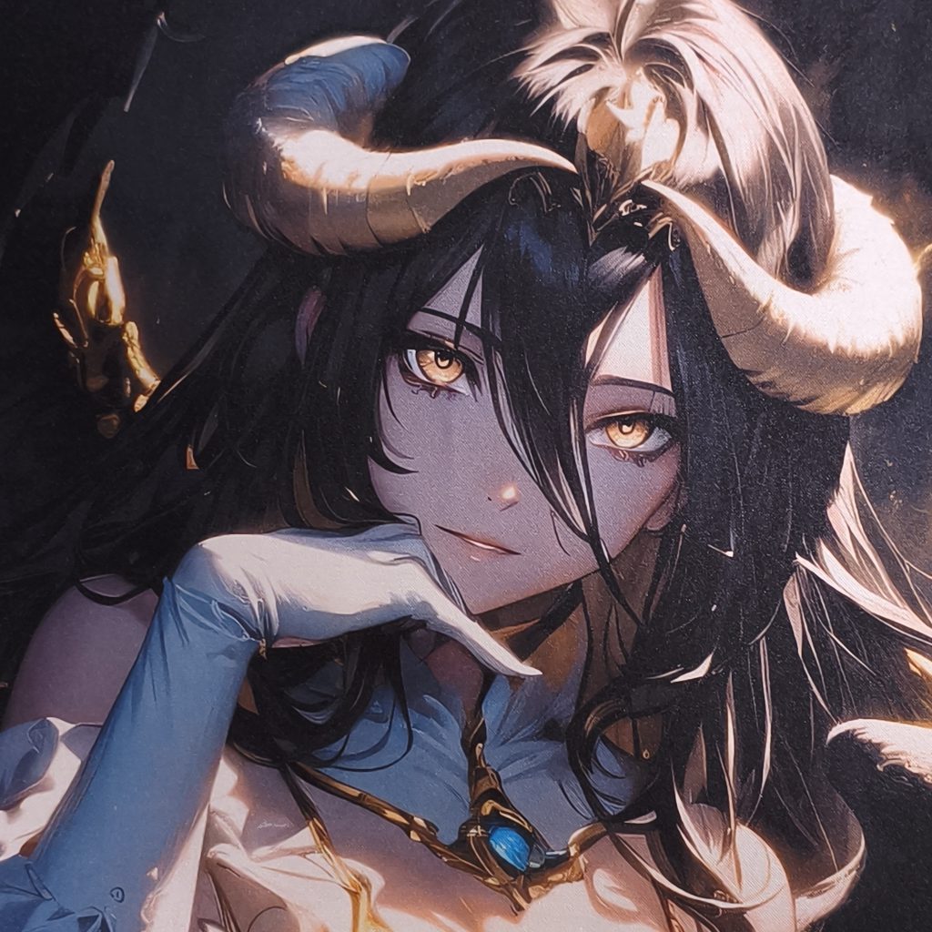 Tapis de souris Overlord – Albedo – Élégance sombre & charisme absolu (2)