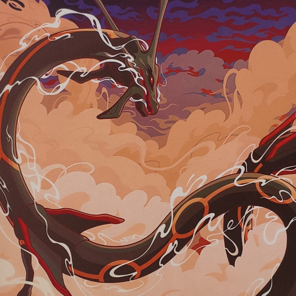 Tapis de souris Rayquaza – Au milieu des nuages – Pokémon (2)