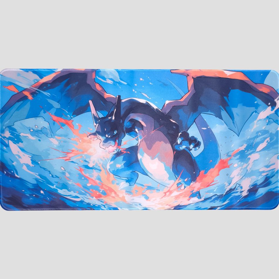 Tapis de souris XXL Mega Dracaufeu X - Pokémon de face