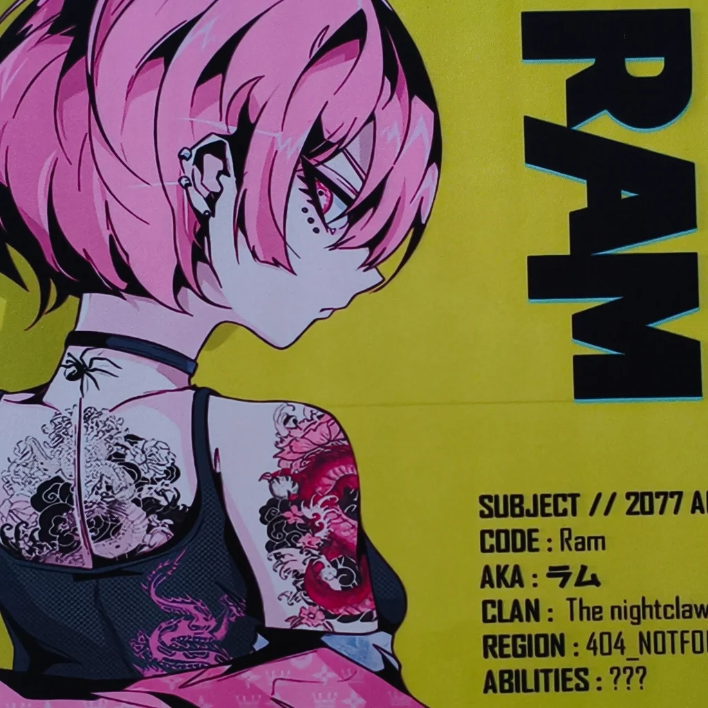 Tapis de souris Ram Cyberpunk - Re:Zero
