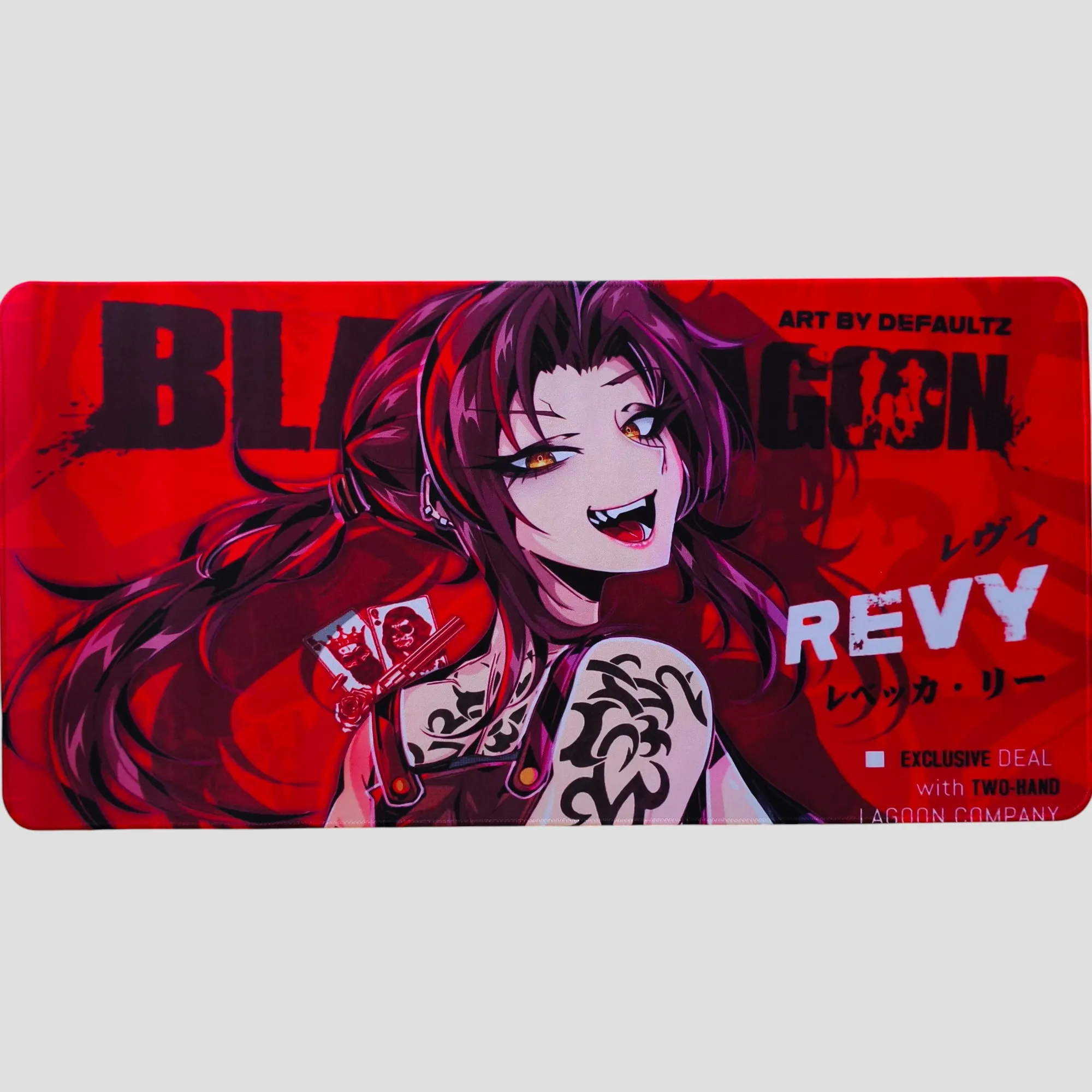 Tapis de souris Cyberpunk XXL Revy - Black Lagoon de face