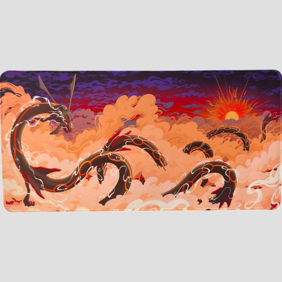 tapis de souris rayquaza pokemon nuages