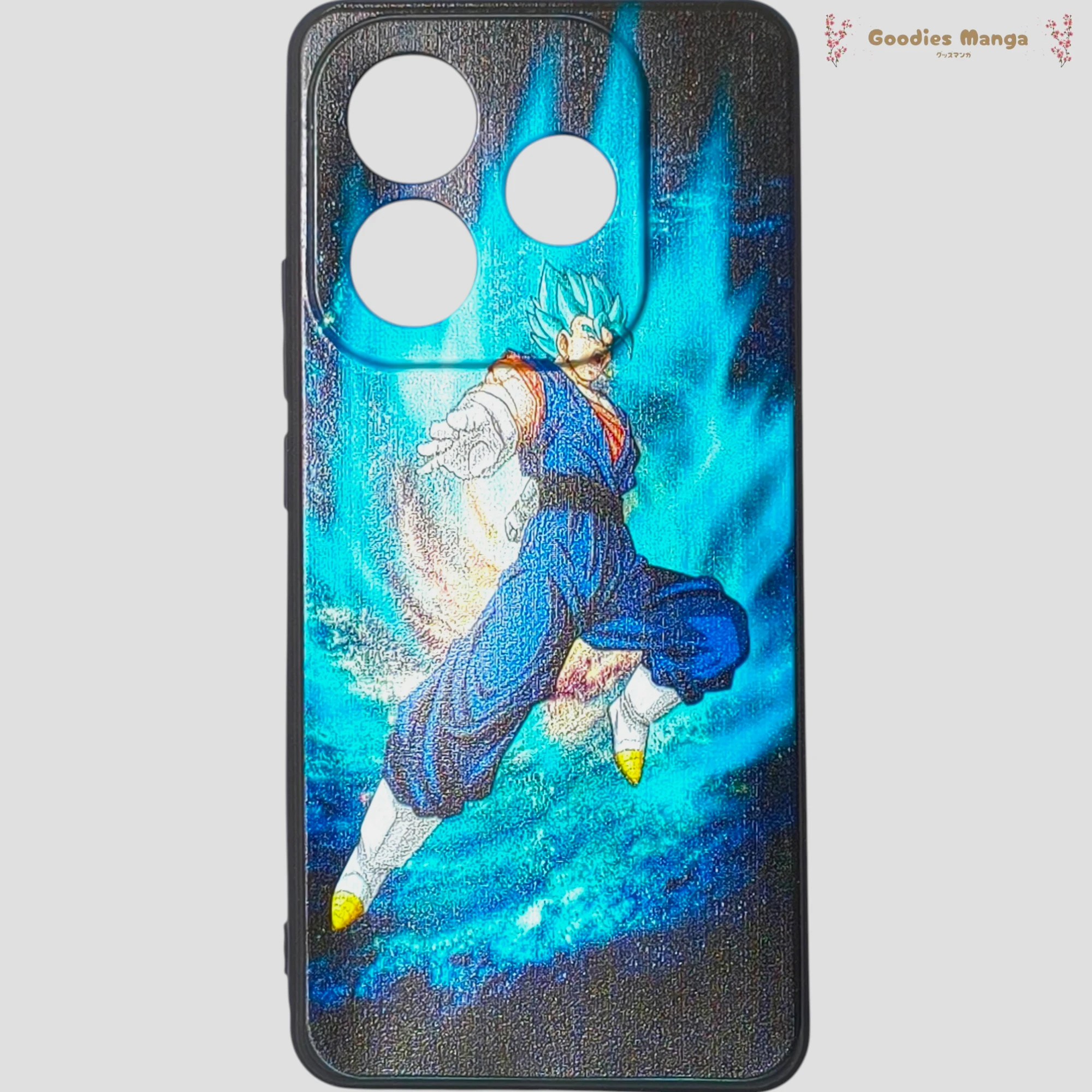 Coque Redmi Note 14 5G – Vegeto Super Saiyan Blue – Dragon Ball de face