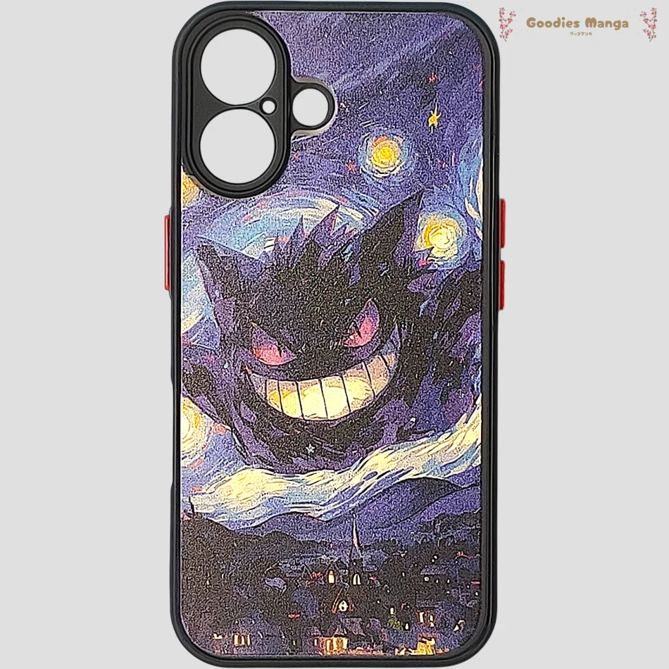 Coque iPhone 16 – Ectoplasma Peinture Nocturne – Pokémon de face