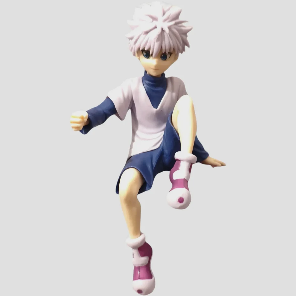 Figurine Kirua Zoldik assis - Hunter x Hunter 13 cm de face