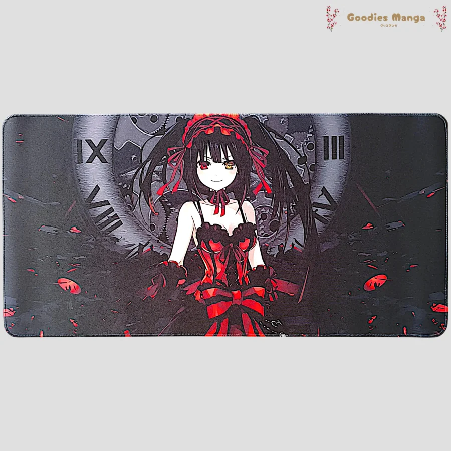 tapis de souris kurumi tokisaki robe rouge