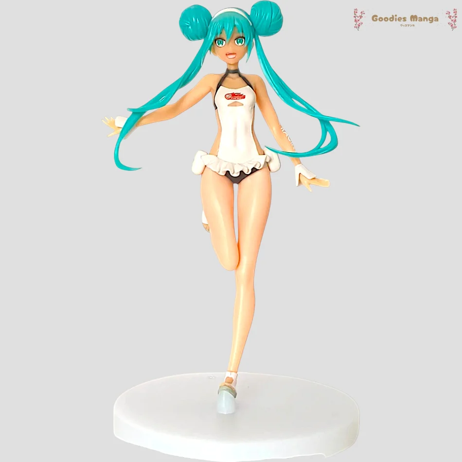 Figurine Hatsune Miku Racing Miku 2022 Tropical Maid Ver - Banpresto de face