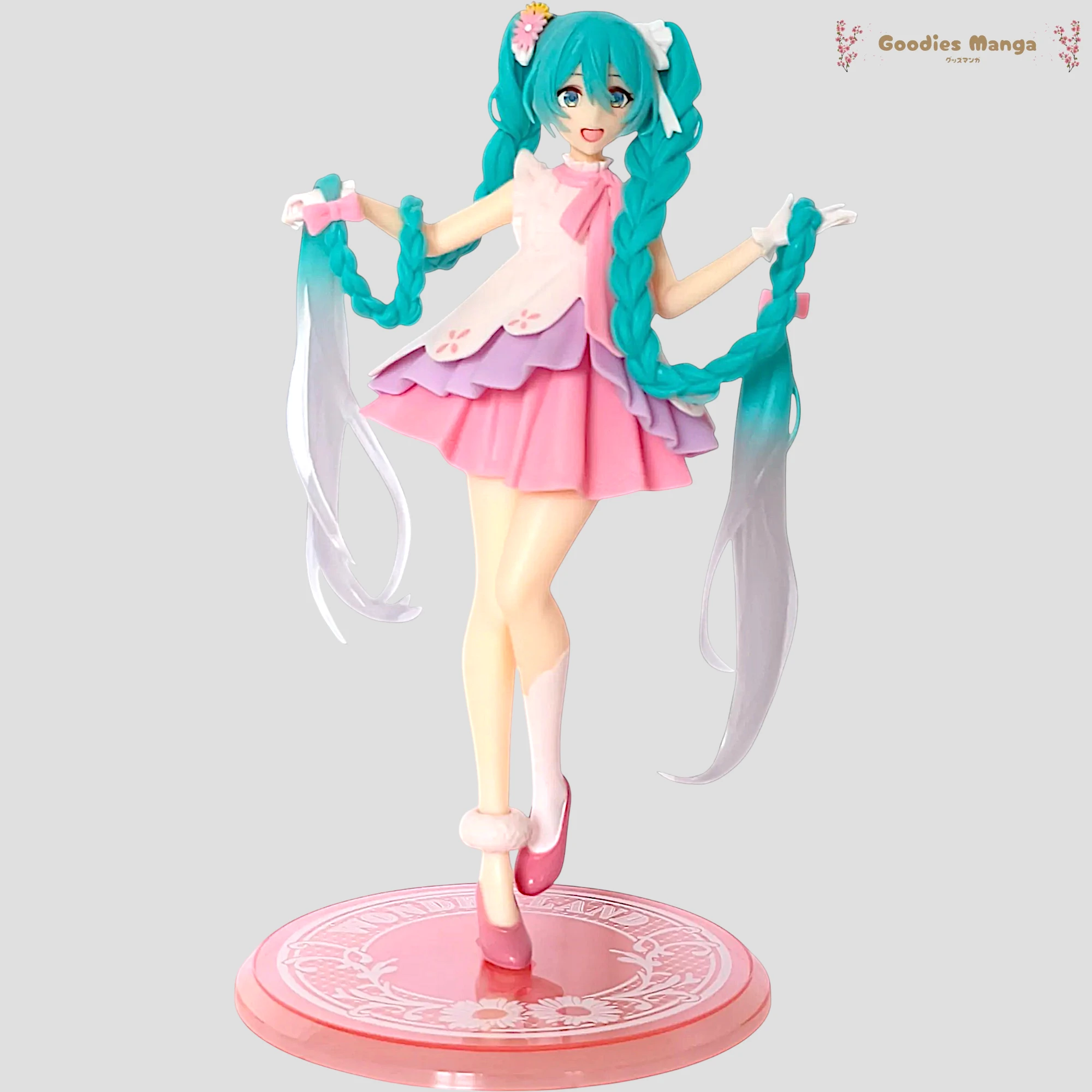 Figurine Hatsune Miku – Wonderland Rapunzel Ver. – Taito de face