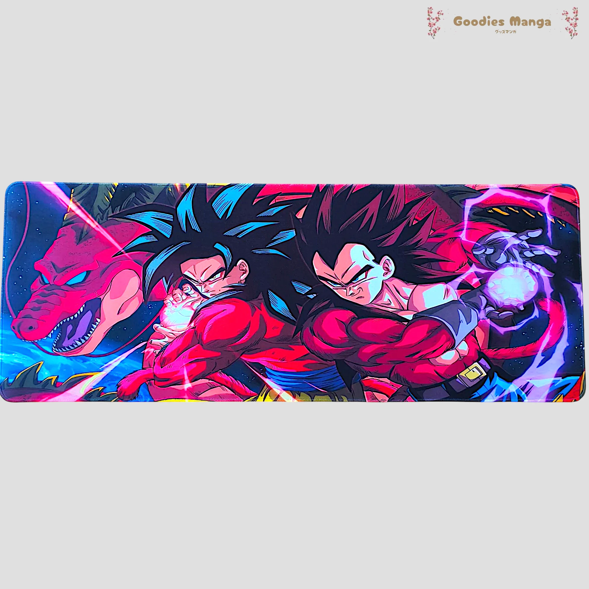 Tapis de souris Goku & Vegeta Super Saiyan 4 – Dragon & Attaque – Dragon Ball