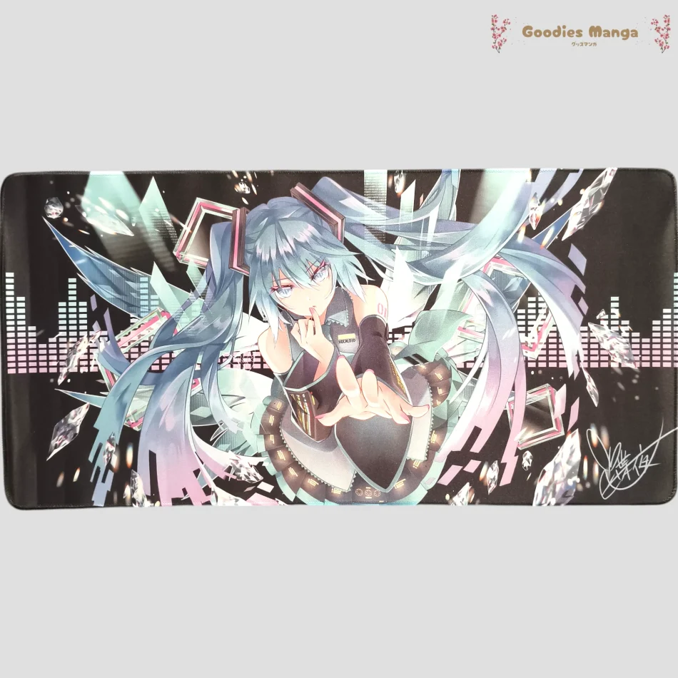Tapis de souris Hatsune Miku – Ambiance Festive & Beat – Vocaloid de face
