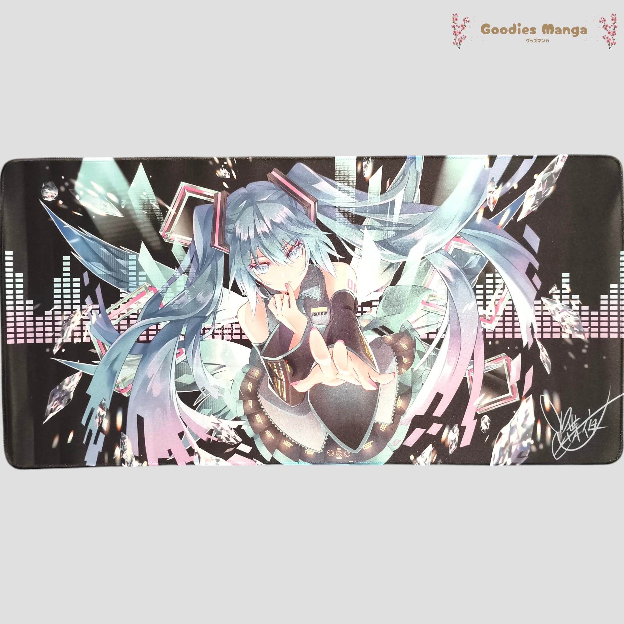 Tapis de souris Hatsune Miku – Ambiance Festive & Beat – Vocaloid de face