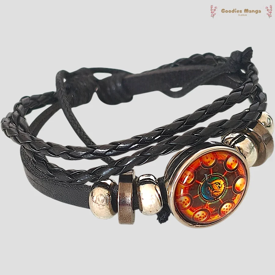 Bracelet boule de cristal Shenron invoque Dragon Ball ajustable