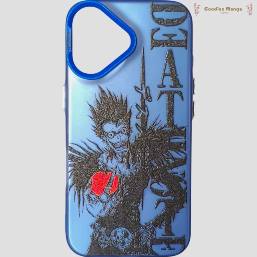 Coque iPhone 16 Ryuk bleue Death Note