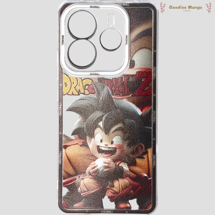 coque redmi note 14 5g goku enfant joueur dragon ball