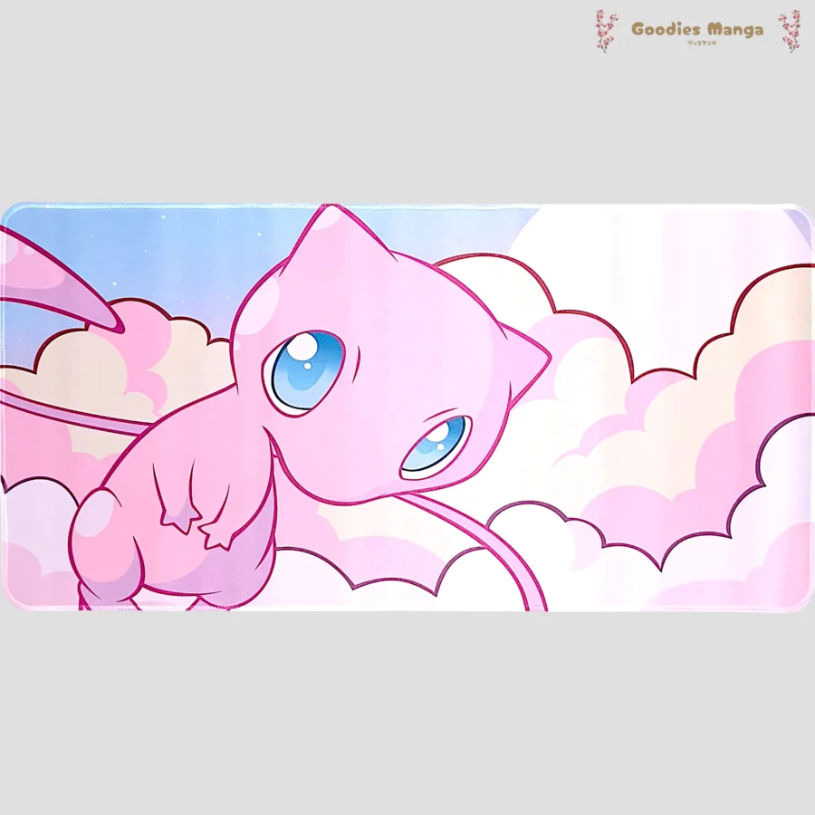 Tapis de souris Mew dans les nuages Pokemon XXL