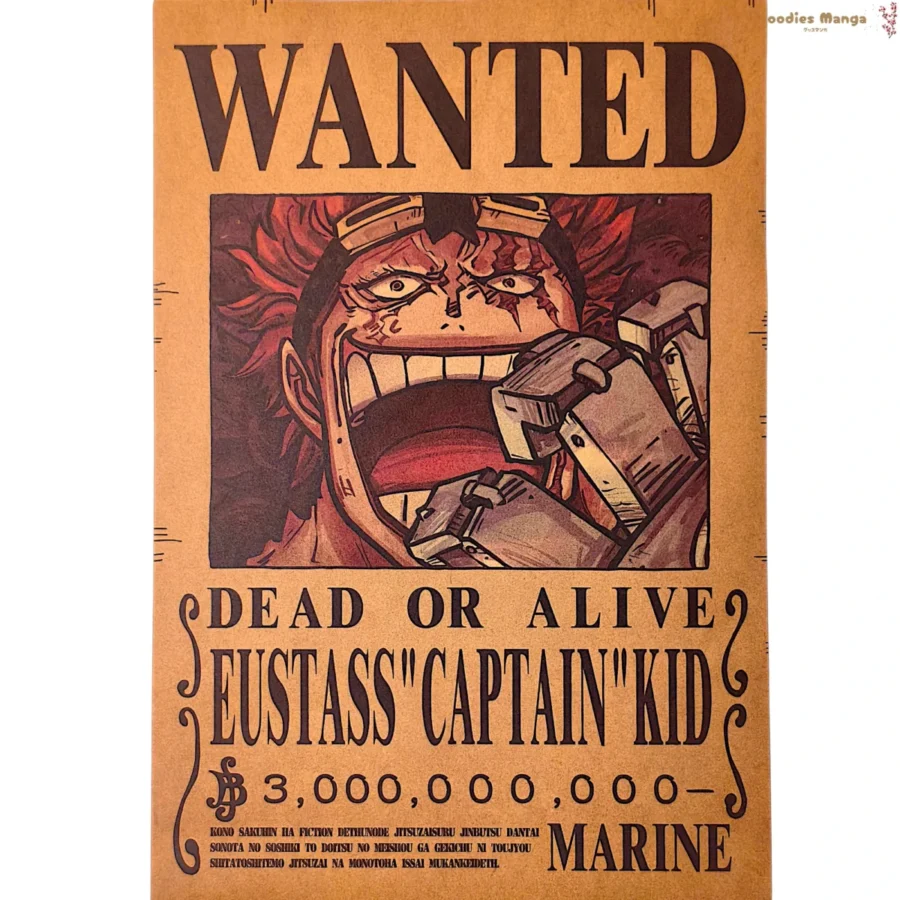 Affiche Eustass Captain Kid One Piece A3