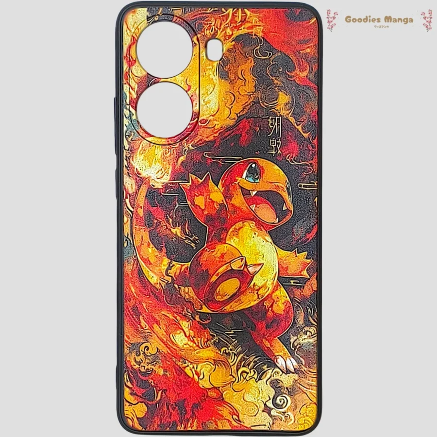 Coque Poco X7 Pro Salameche Flamme silicone souple Pokemon
